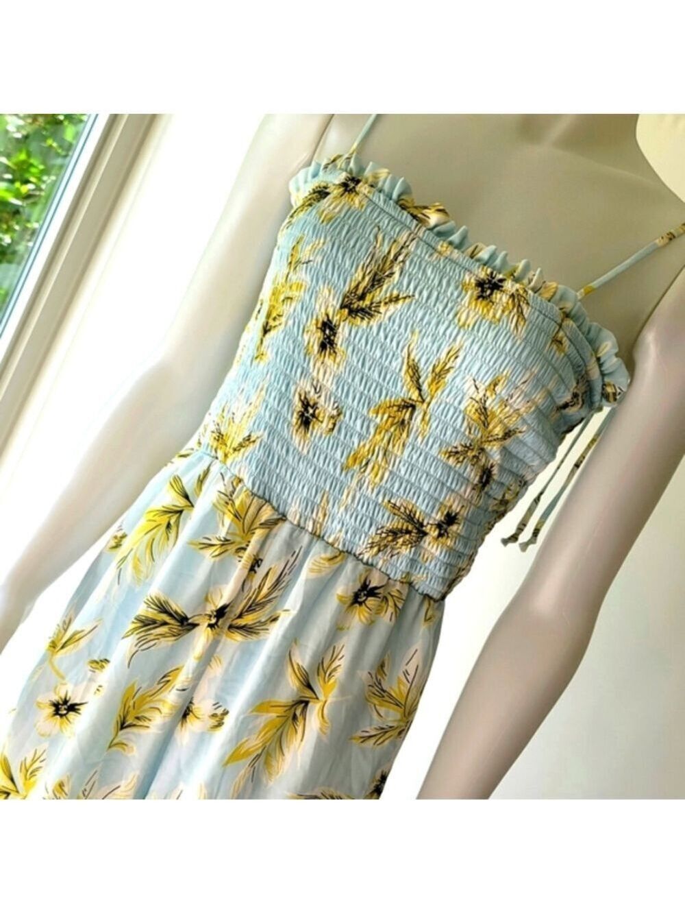 Sienna Sky Smocked Jumpsuit Large